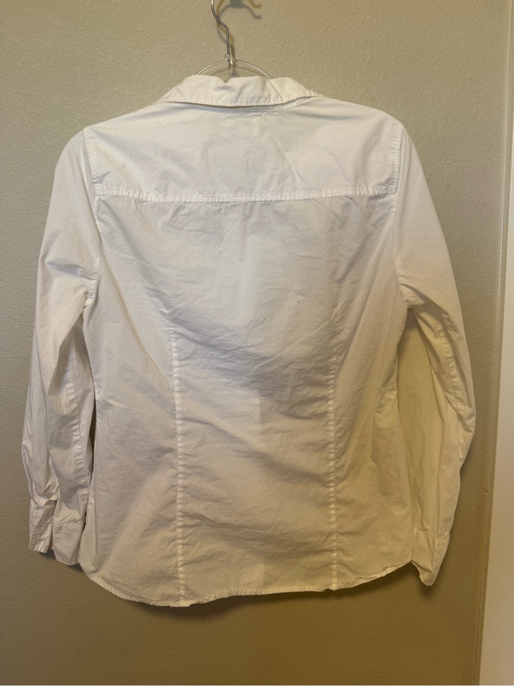 J. Crew White Button-Up Shirt